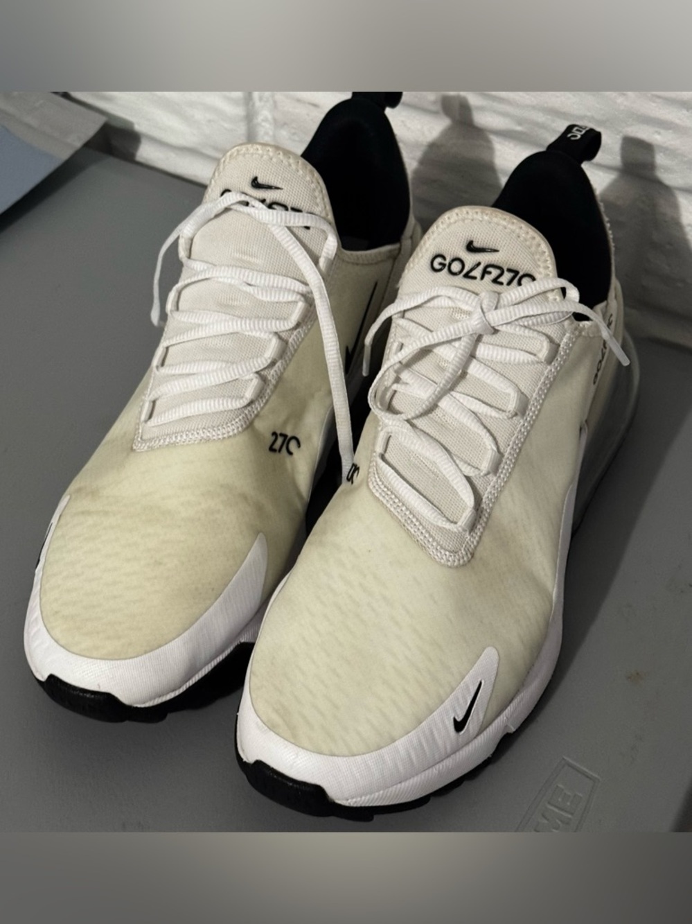 Nike Air Max 270 G Spikeless Golf Shoes White Black Men’s 11 CK6483-102 - Picture 2 of 6